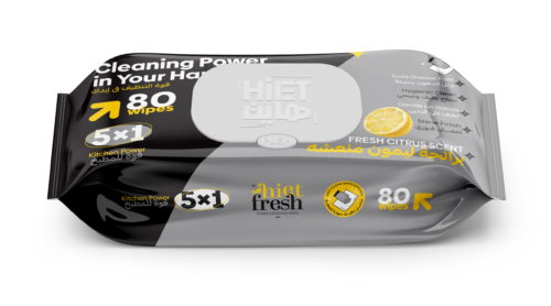 Grease remover lemon Power Degrease Kitchen Wipes Fresh Citrus Scent