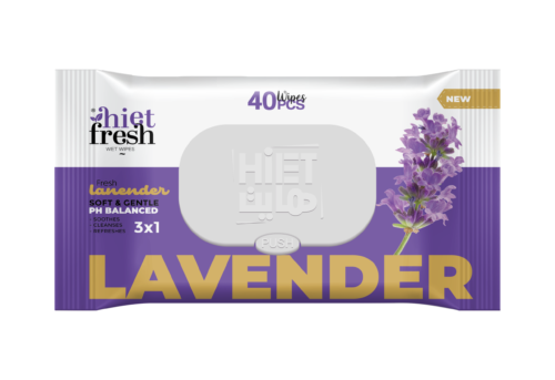 LAVANDER 40 Wet Wipes (Lavender Scent) - 40 Wipes