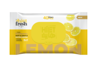 LEMON 40 Wet Wipes (Lemon Scent) - 40 Wipes