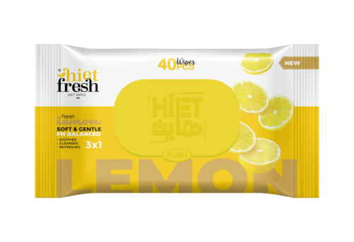 LEMON 40 Wet Wipes (Lemon Scent) - 40 Wipes
