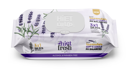 Wet Wipes Lavender - 120 Wipes