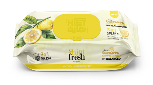 Wet Wipes Lemon - 120 Wipes