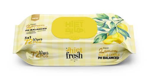 Wet Wipes Lemon - 72 Wipe