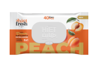 PEACH 40 Wet Wipes (Peach Scent) - 40 Wipes