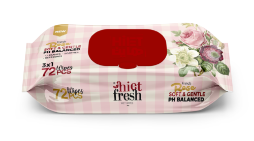 Wet Wipes Rose - 72 Wipes