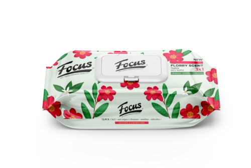 Wet Wipes Florry Floral Scent- 72 Wipes