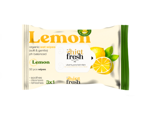 Wet Wipes Lemon - 32 Wipes