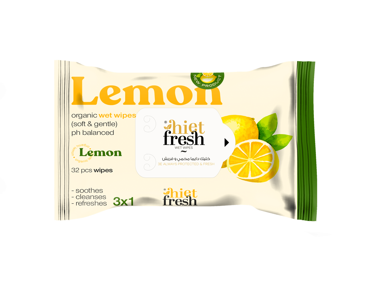 Wet Wipes Lemon – 32 Wipes