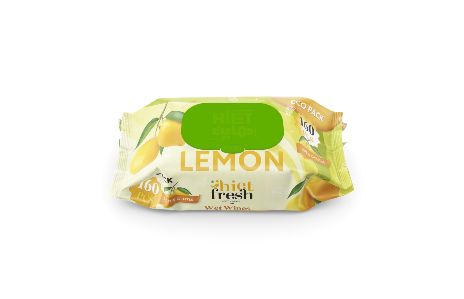Wet Wipes Lemon - 160 Wipes