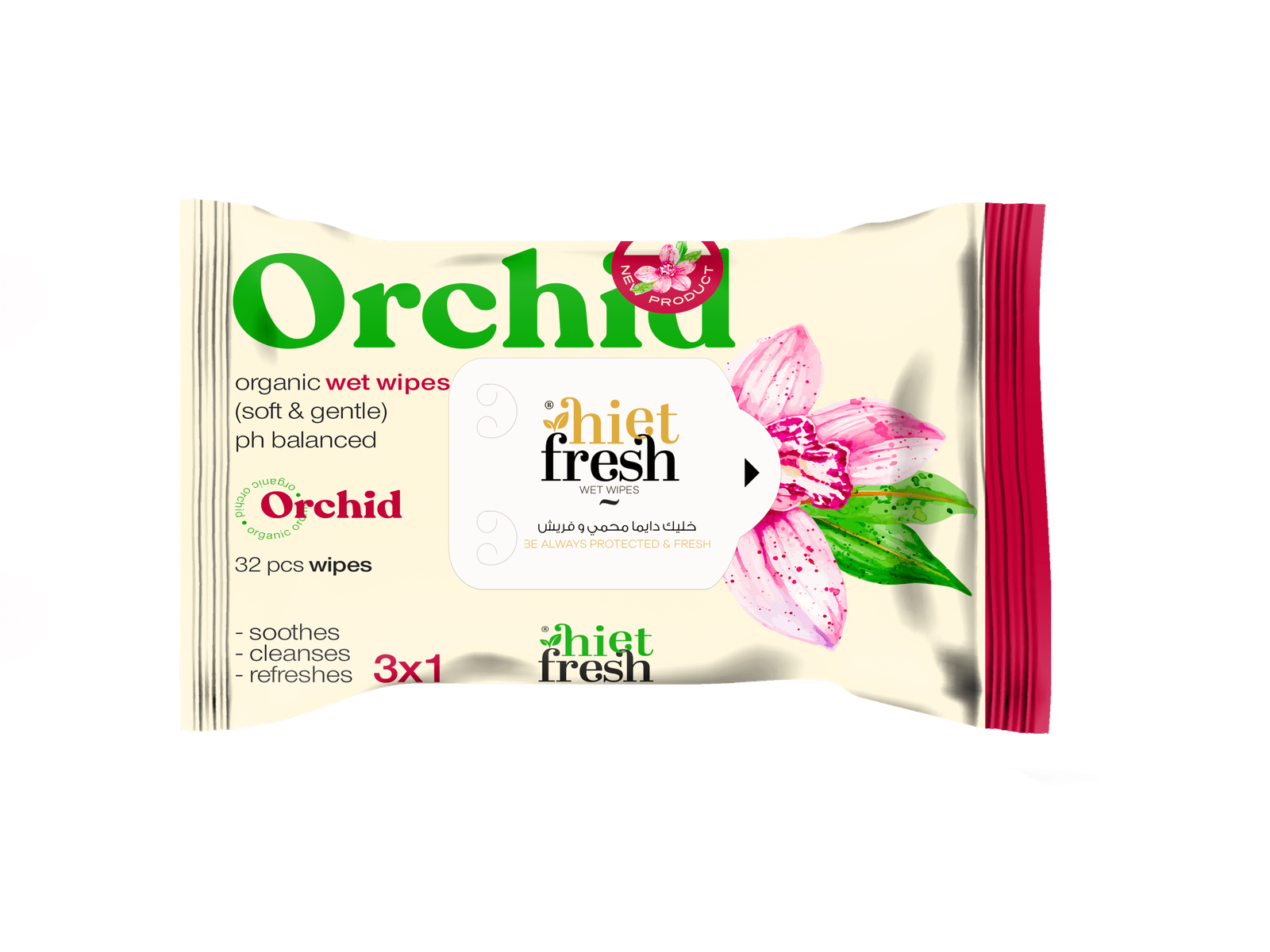 Wet Wipes Orchid – 32 Wipes