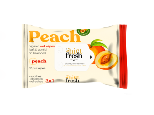 Wet Wipes Peach - 32 Wipes
