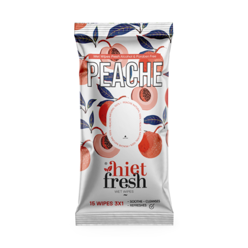 Wet Wipes Peach - 15 Wipes